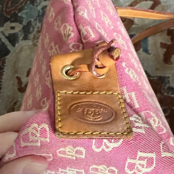 Dooney & Bourke Pink and Tan Tote - Picture 10 of 11